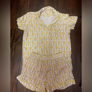 XS Yellow Roller Rabbit Pajamas